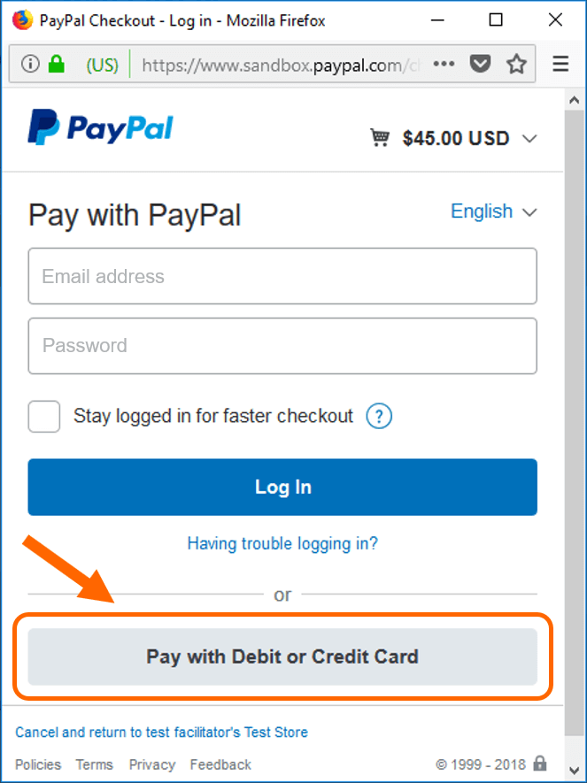 Paying with PayPal Duckademy